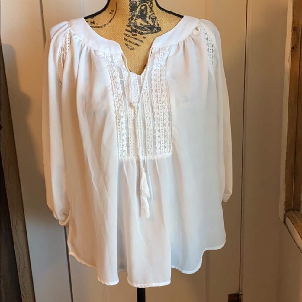 Beautiful White Lace Top